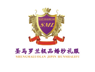 姬鵬偉的圣馬羅蘭極品婚紗禮服logo設(shè)計(jì)