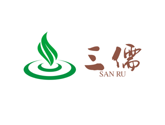 譚家強的三儒茗茶館人物logologo設(shè)計