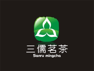 鄭國麟的三儒茗茶館人物logologo設計