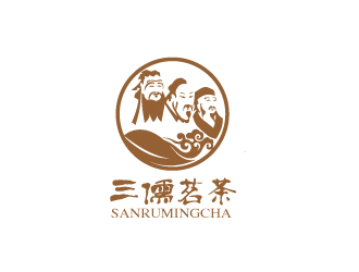 楊劍的三儒茗茶館人物logologo設計