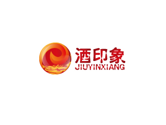 何錦江的酒印象-進(jìn)口酒業(yè)logo設(shè)計