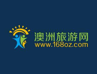 林思源的www.168oz.com  澳洲旅游網(wǎng)logo設(shè)計