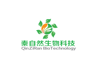 秦曉東的秦自然生物科技 QinＺiRan BioTechnologylogo設(shè)計(jì)