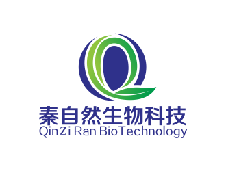 林思源的秦自然生物科技 QinＺiRan BioTechnologylogo設(shè)計(jì)