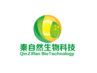 何錦江的秦自然生物科技 QinＺiRan BioTechnologylogo設(shè)計(jì)