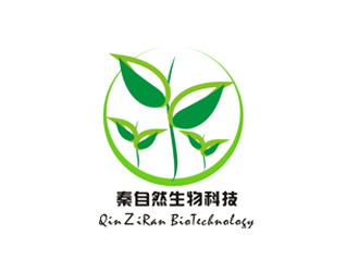 李添春的秦自然生物科技 QinＺiRan BioTechnologylogo設(shè)計