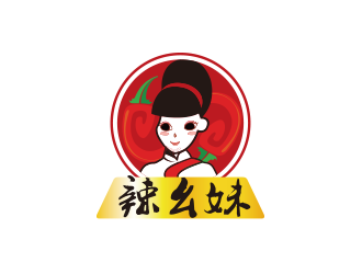 黃安悅的辣幺妹 食品卡通設(shè)計logo設(shè)計