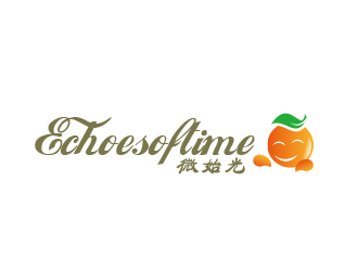 孫紅印的微時光果汁飲料店logo設計