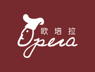 林思源的歐培拉西點(diǎn)咖啡奶茶店logo設(shè)計