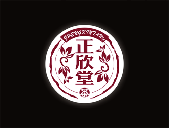 譚家強的正欣堂茶莊logo設計