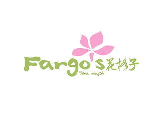 譚家強的花格子Fargo's（Tea café）甜品店logo設(shè)計