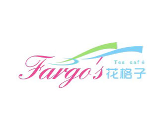 楊占斌的花格子Fargo's（Tea café）甜品店logo設(shè)計