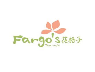 譚家強的花格子Fargo's（Tea café）甜品店logo設(shè)計