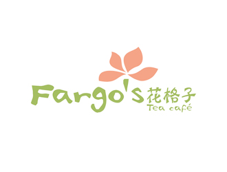 譚家強的花格子Fargo's（Tea café）甜品店logo設(shè)計