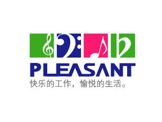 龔慧的pleasant 吉它 小提琴 樂器 英文字體logo設(shè)計(jì)logo設(shè)計(jì)