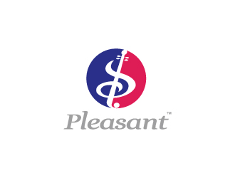 楊勇的pleasant 吉它 小提琴 樂器 英文字體logo設計logo設計