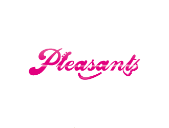 周金進的pleasant 吉它 小提琴 樂器 英文字體logo設計logo設計