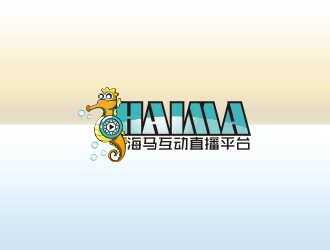 何錦江的海馬互動直播平臺logo設計