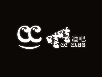 譚家強的嘻嘻酒吧，，，英文用CC CLUBlogo設(shè)計