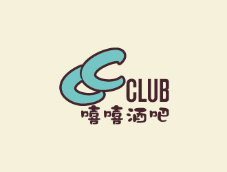 陳兆松的嘻嘻酒吧，，，英文用CC CLUBlogo設(shè)計