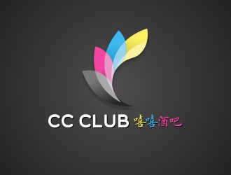 劉小紅的嘻嘻酒吧，，，英文用CC CLUBlogo設計