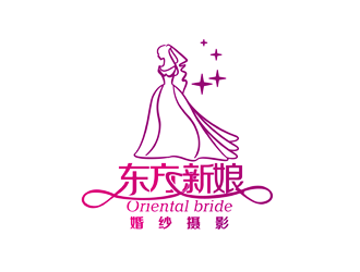 譚家強的東方新娘婚紗攝影l(fā)ogo設(shè)計