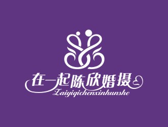 吳志超的在一起陳欣婚攝logo設(shè)計