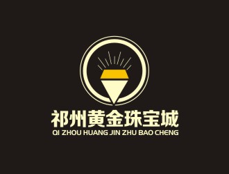 李泉輝的祁州黃金珠寶城logo設計