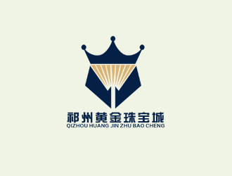 盛銘的祁州黃金珠寶城logo設計