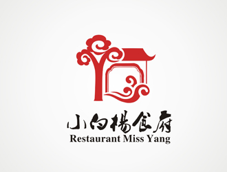 葛曉的Restaurant Miss Yang 小白楊食府logo設(shè)計(jì)