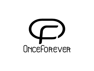 周金進的英文：onceforever  +中文：萬姿艾唯logo設(shè)計