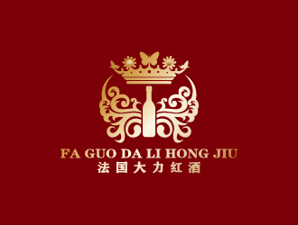 周金進(jìn)的法國(guó)大力紅酒logo設(shè)計(jì)