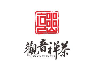 何嘉健的觀音禪茶茶館logo設(shè)計(jì)