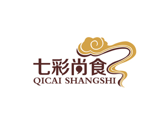 秦曉東的七彩尚食logo設(shè)計