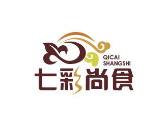 黃安悅的七彩尚食logo設(shè)計(jì)