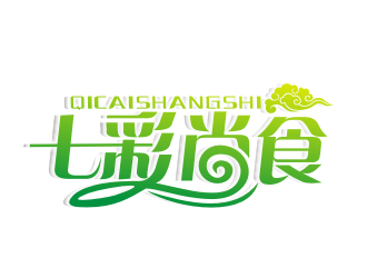 李杰的七彩尚食logo設(shè)計(jì)