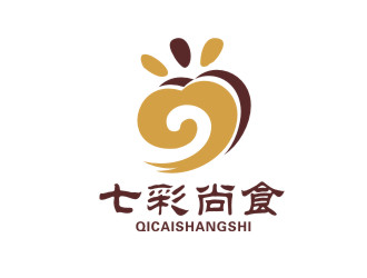 胡紅志的七彩尚食logo設(shè)計