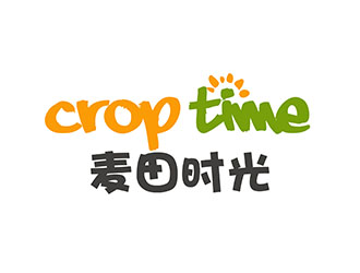 潘樂的麥田時(shí)光 crop time電商文字logo設(shè)計(jì)logo設(shè)計(jì)