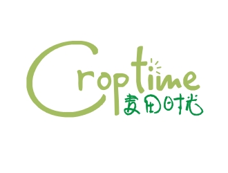 湯云方的麥田時光 crop time電商文字logo設計logo設計