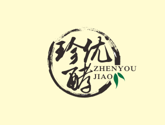 林思源的珍優(yōu)酵果汁飲料品牌logologo設計