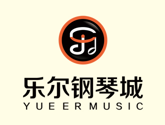 趙鵬 v的樂爾鋼琴logo設(shè)計