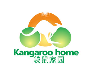 劉彩云的袋鼠家園 Kangaroo homelogo設(shè)計