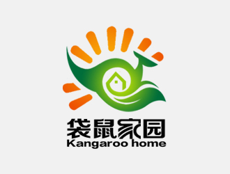 余亮亮的袋鼠家園 Kangaroo homelogo設(shè)計(jì)