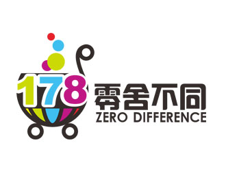 劉彩云的178零舍不同-進口零食店logologo設(shè)計