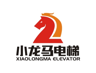 曾翼的小龍馬電梯logo設計