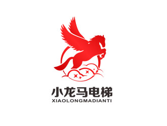 郭慶忠的小龍馬電梯logo設計