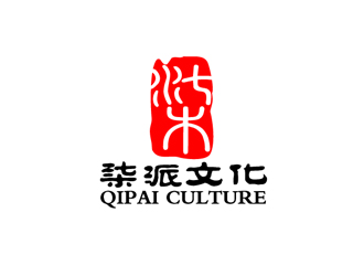 秦曉東的上海柒派文化傳播有限公司（ SHANGHAI QIPAI CULTURE COMMUNICATIONlogo設(shè)計(jì)