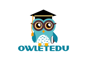 秦曉東的OwletEdu 卡通貓頭鷹logo設(shè)計