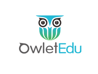 OwletEdu 卡通貓頭鷹logo設(shè)計(jì)