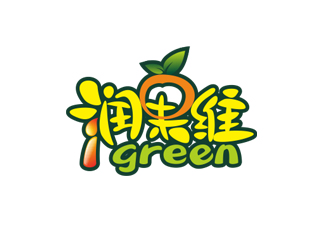 周國強(qiáng)的中文名稱：潤果維  /  英文名稱：i greenlogo設(shè)計(jì)